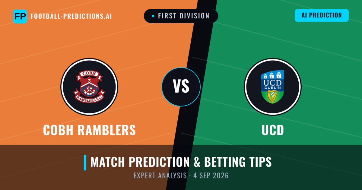 Cobh Ramblers vs UCD — match prediction & preview