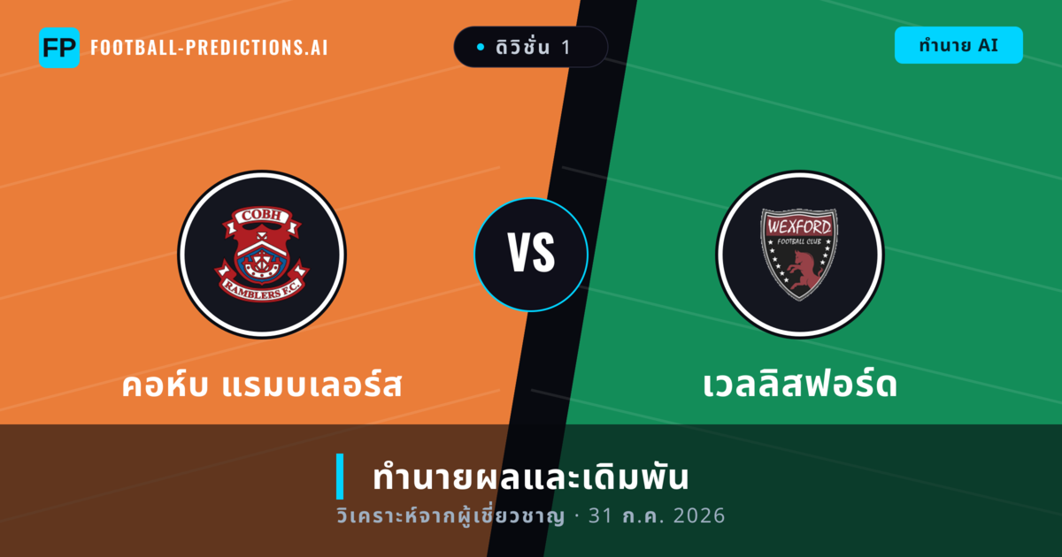 คอห์บ แรมบเลอร์ส พบ เวลลิสฟอร์ด — ทำนายผลและพรีวิวการแข่งขัน
