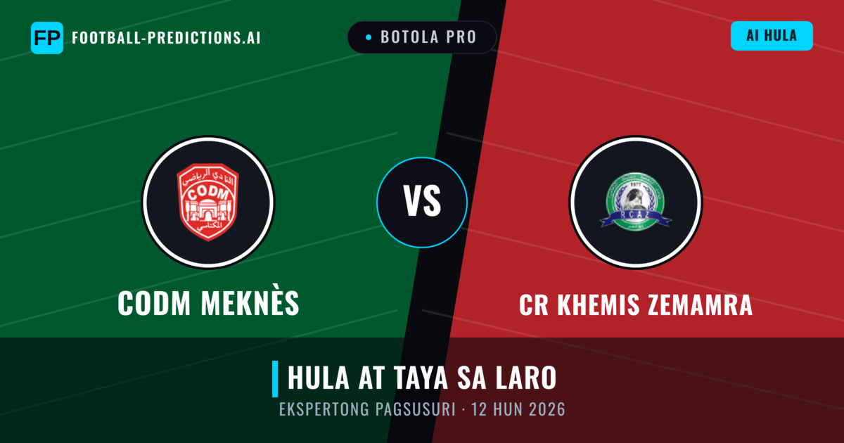CODM Meknès vs CR Khemis Zemamra — hula at preview ng laban