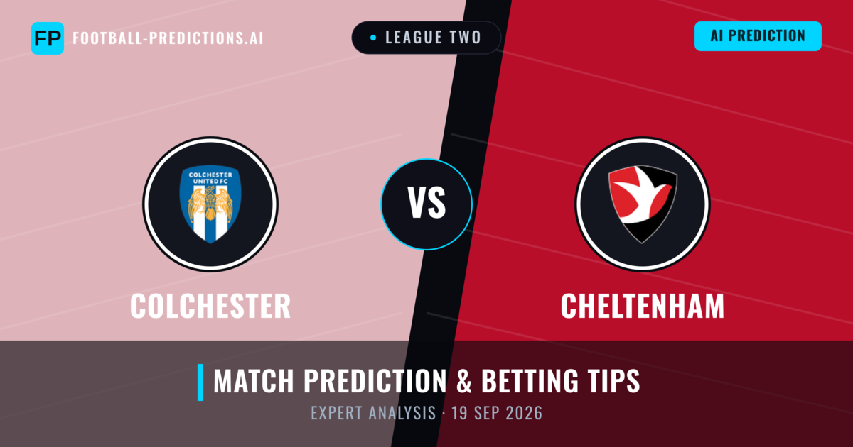 Colchester vs Cheltenham — match prediction & preview