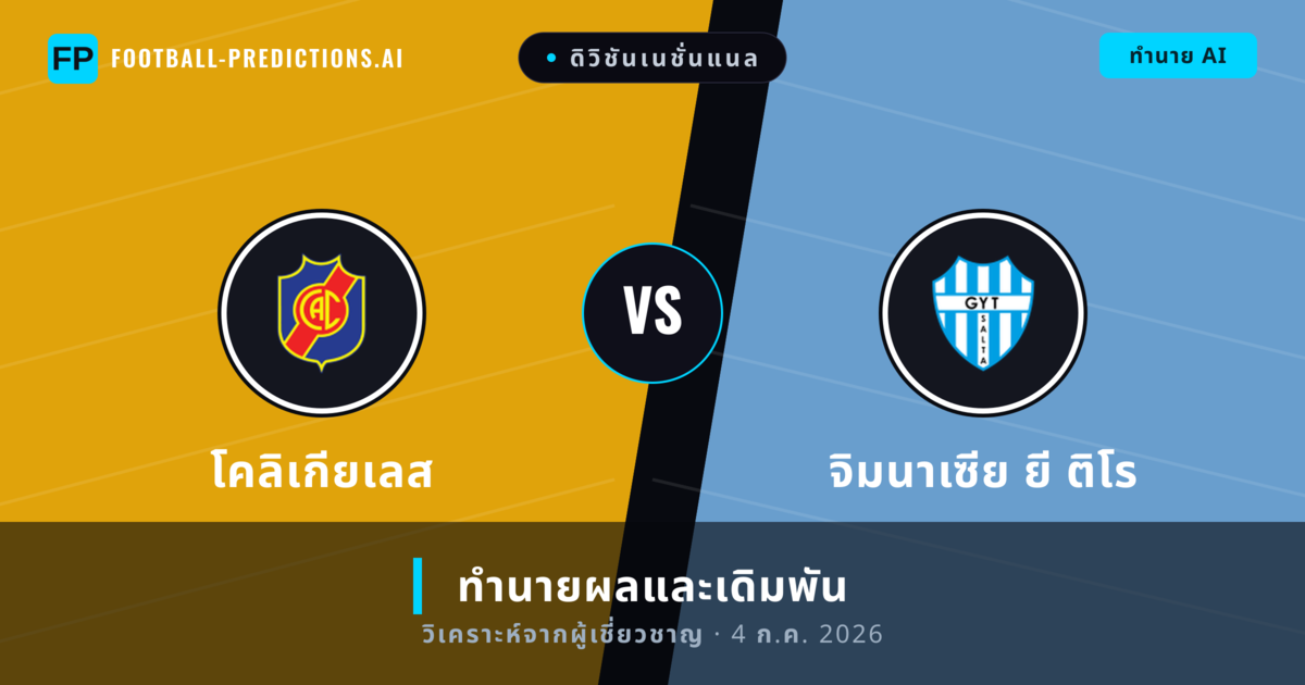 โคลิเกียเลส พบ จิมนาเซีย ยี ติโร — ทำนายผลและพรีวิวการแข่งขัน