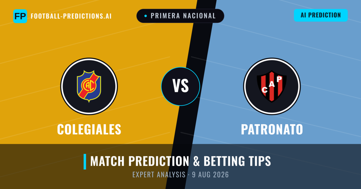 Colegiales vs Patronato — match prediction & preview