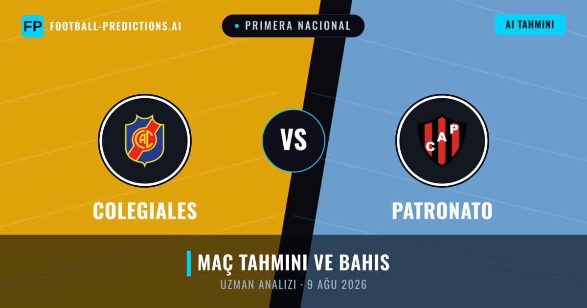Colegiales - Patronato — maç tahmini ve önizleme