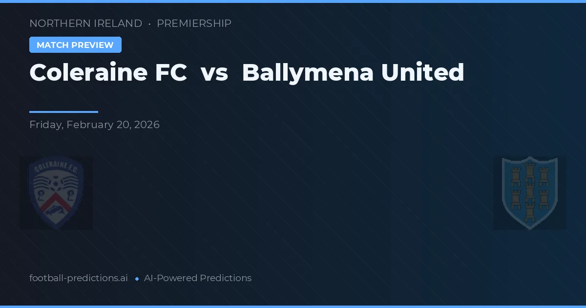Coleraine FC vs Ballymena United — hula at preview ng laban