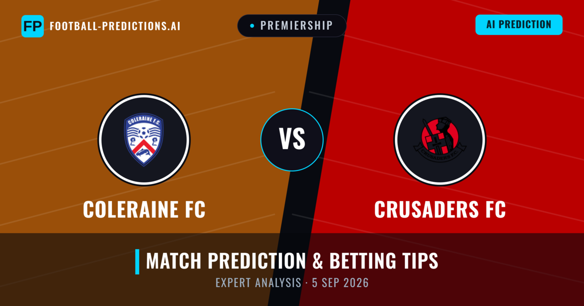 Coleraine FC vs Crusaders FC — match prediction & preview