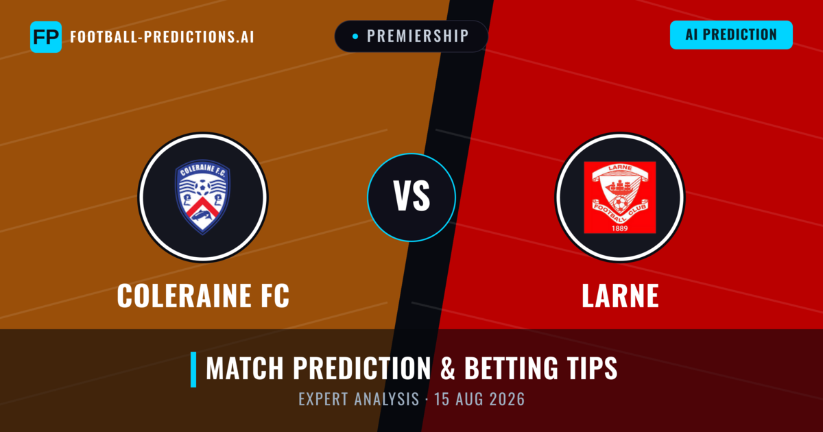 Coleraine FC vs Larne — match prediction & preview
