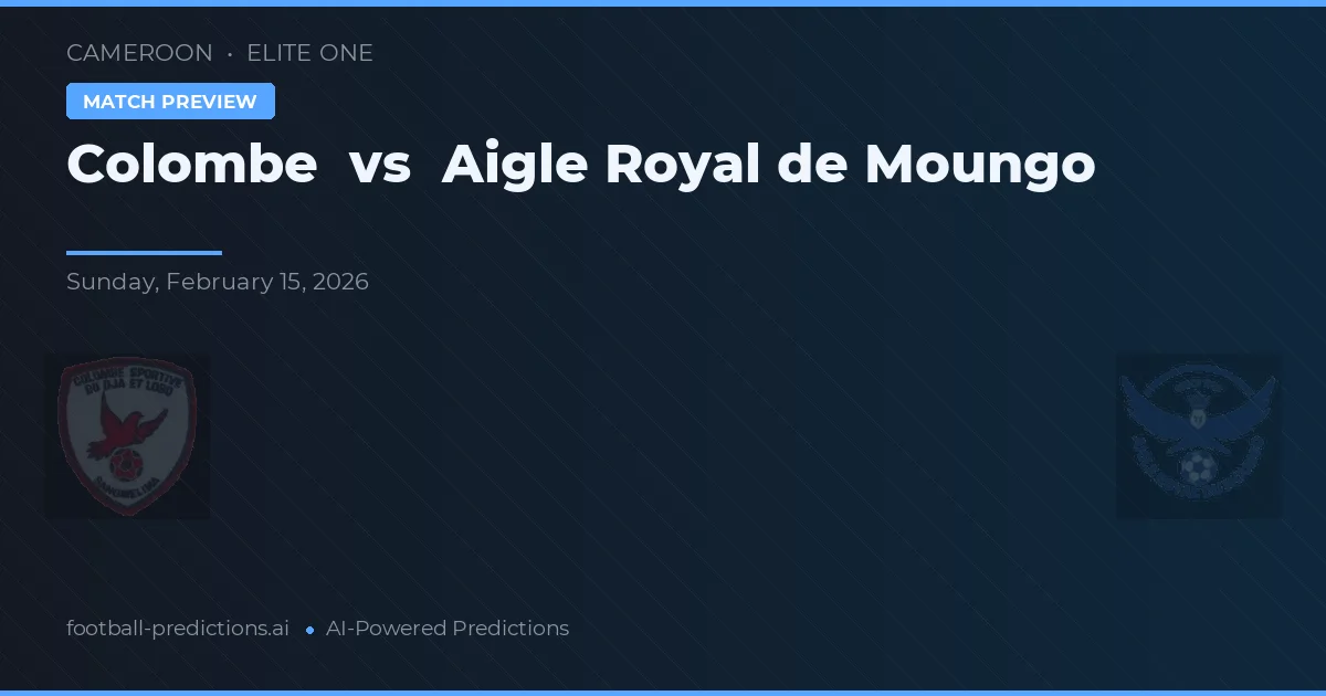 Colombe vs Aigle Royal de Moungo — match prediction & preview