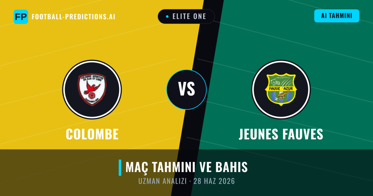 Colombe - Jeunes Fauves — maç tahmini ve önizleme