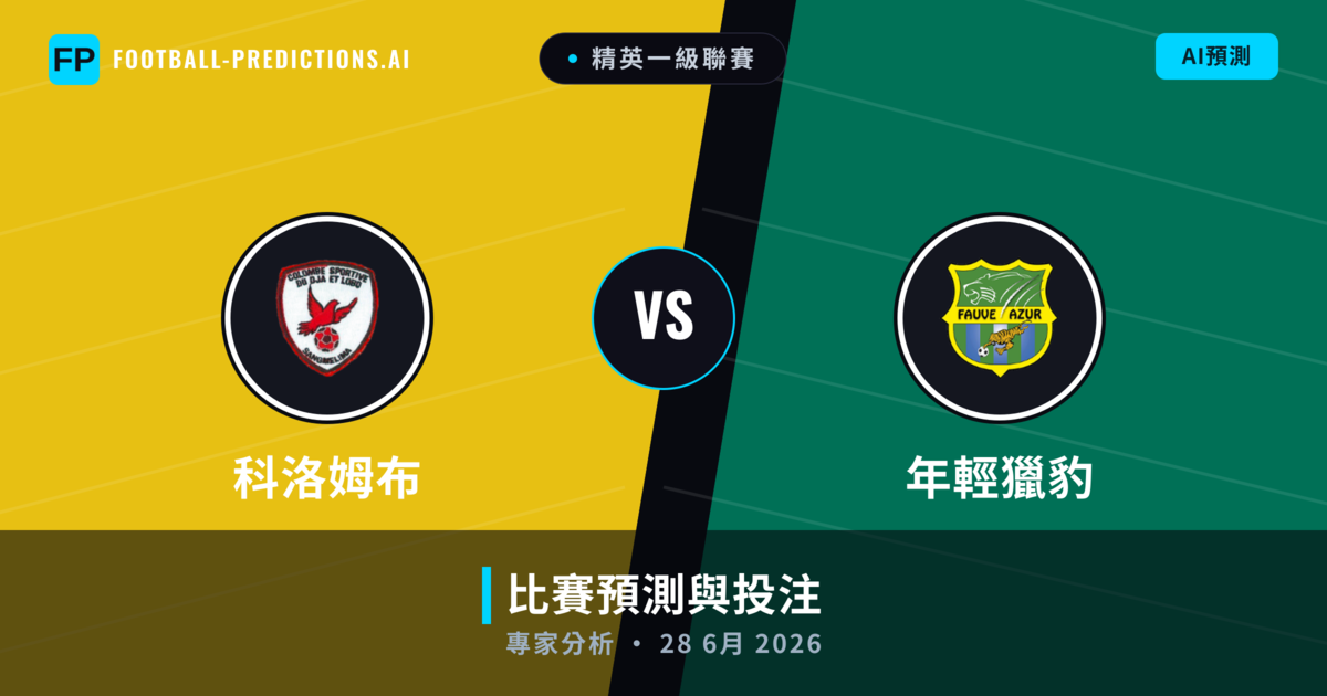 科洛姆布 vs 年輕獵豹 — 比赛预测和前瞻