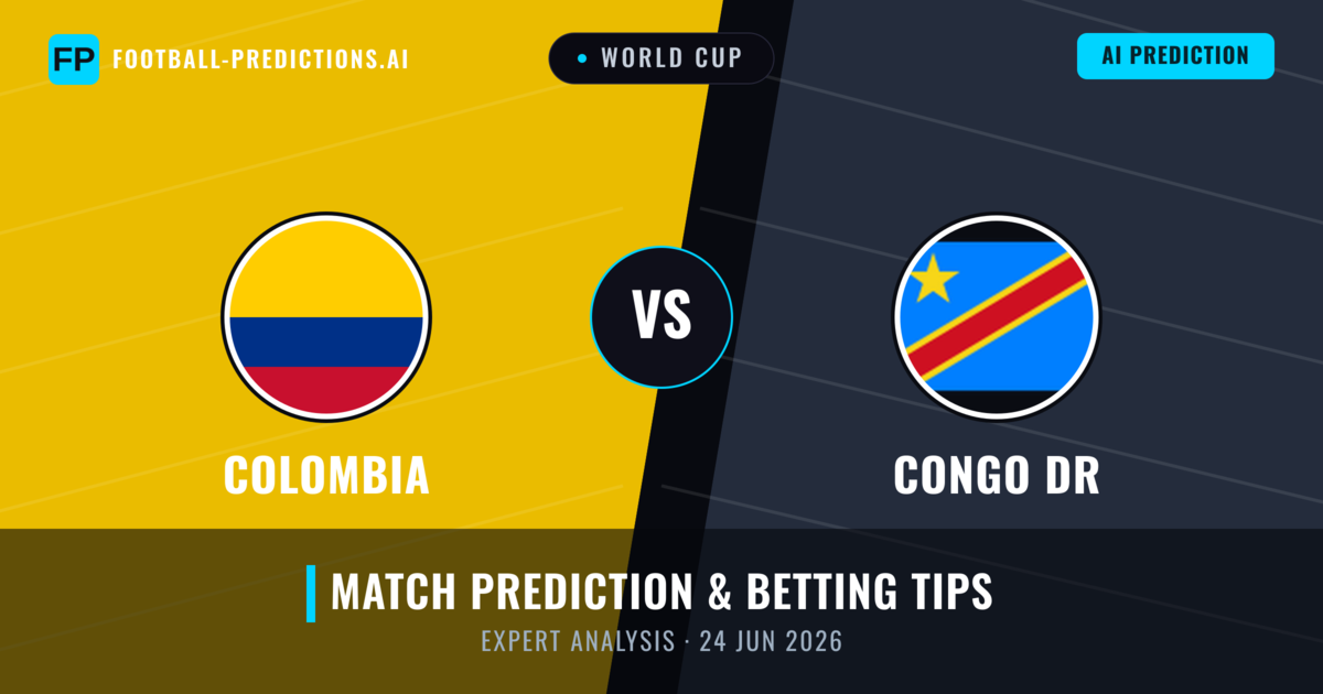 Colombia vs Congo DR — match prediction & preview