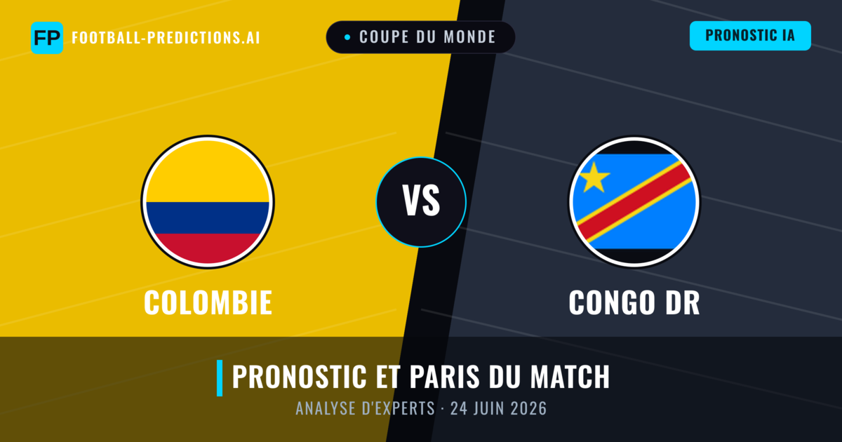 Colombie vs Congo DR — pronostic et avant-match