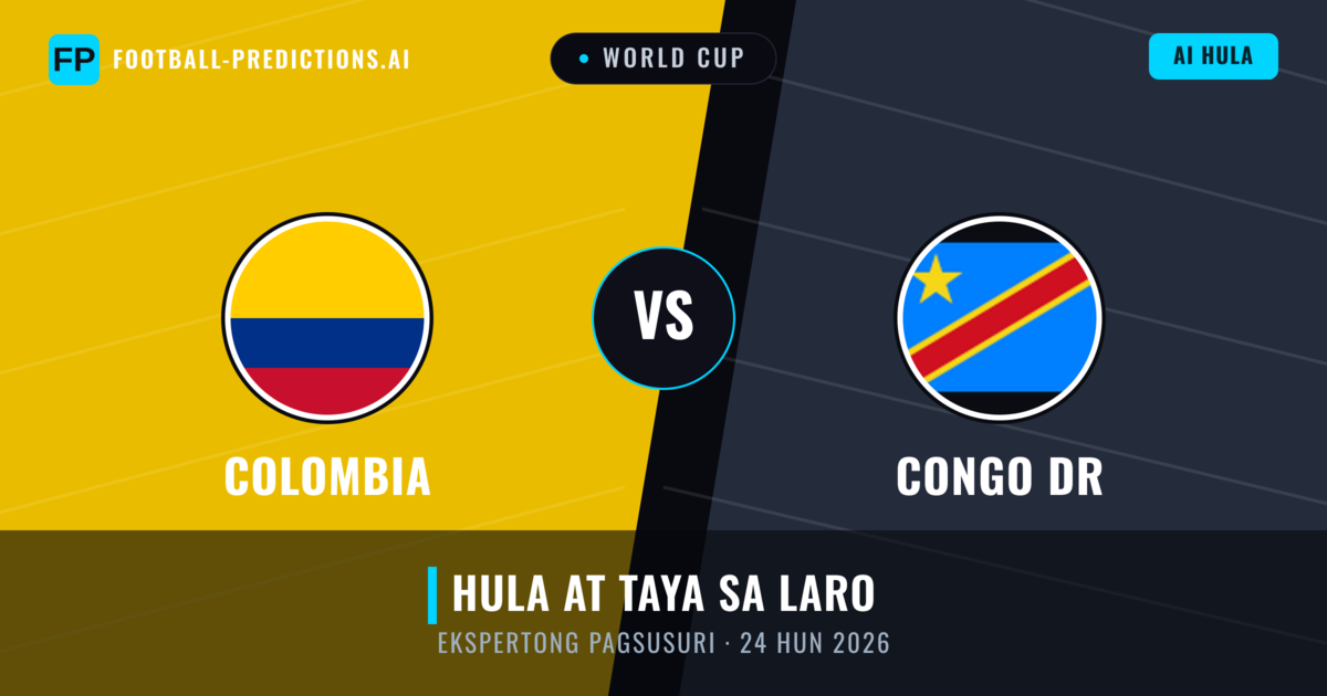 Colombia vs Congo DR — hula at preview ng laban