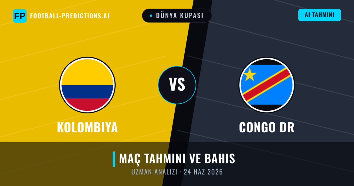 Kolombiya - Congo DR — maç tahmini ve önizleme