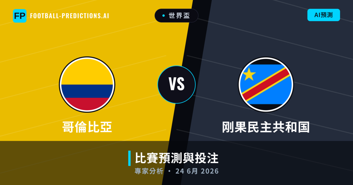 哥倫比亞 vs 刚果民主共和国 — 比赛预测和前瞻
