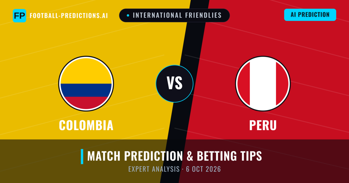 Colombia vs Peru — match prediction & preview