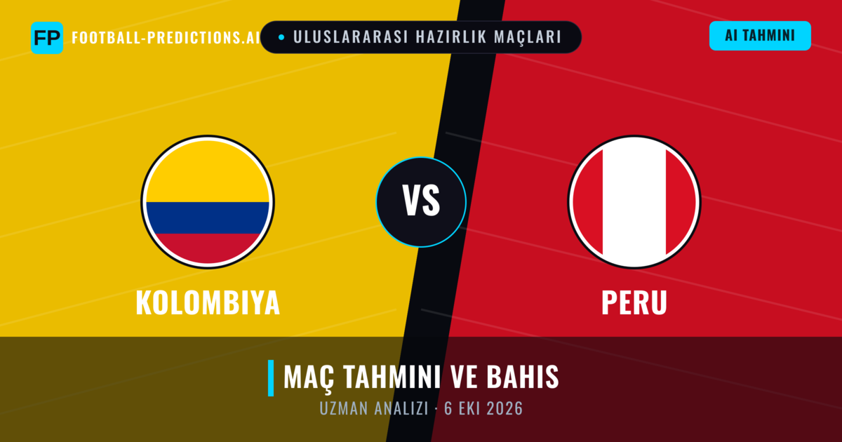 Kolombiya - Peru — maç tahmini ve önizleme