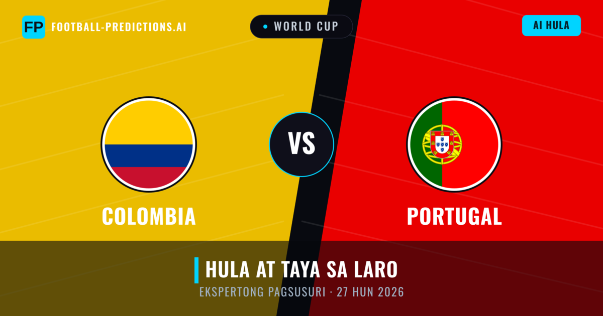 Colombia vs Portugal — hula at preview ng laban