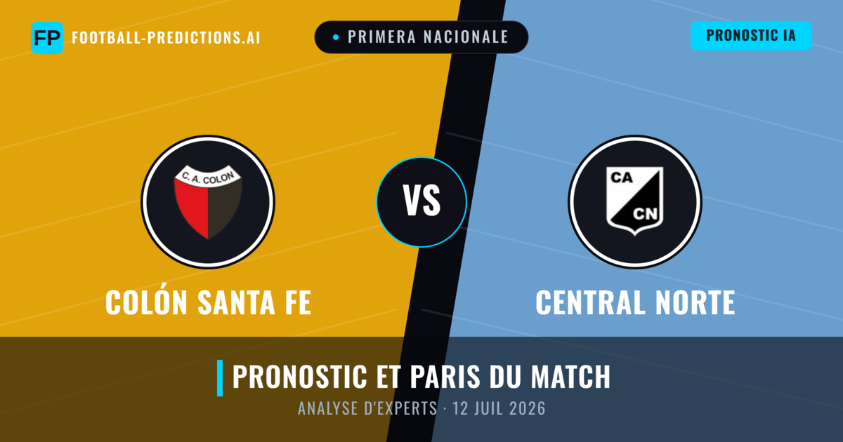 Colón Santa Fe vs Central Norte — pronostic et avant-match