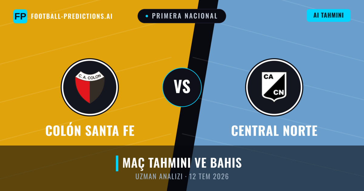 Colón Santa Fe - Central Norte — maç tahmini ve önizleme