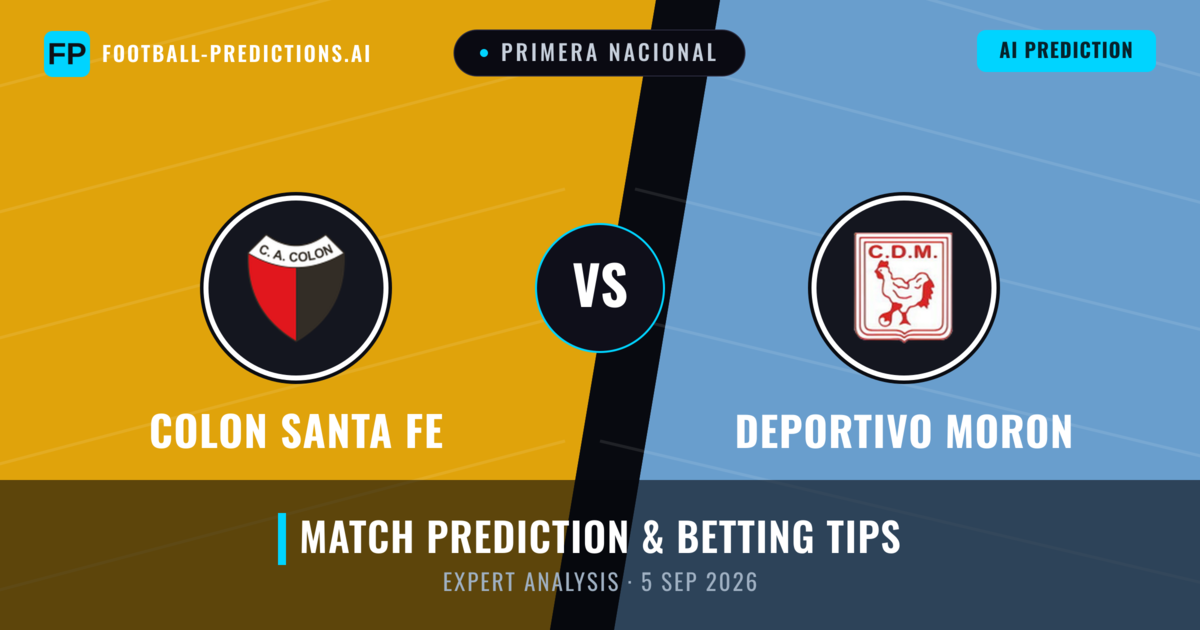 Colon Santa Fe vs Deportivo Moron — match prediction & preview