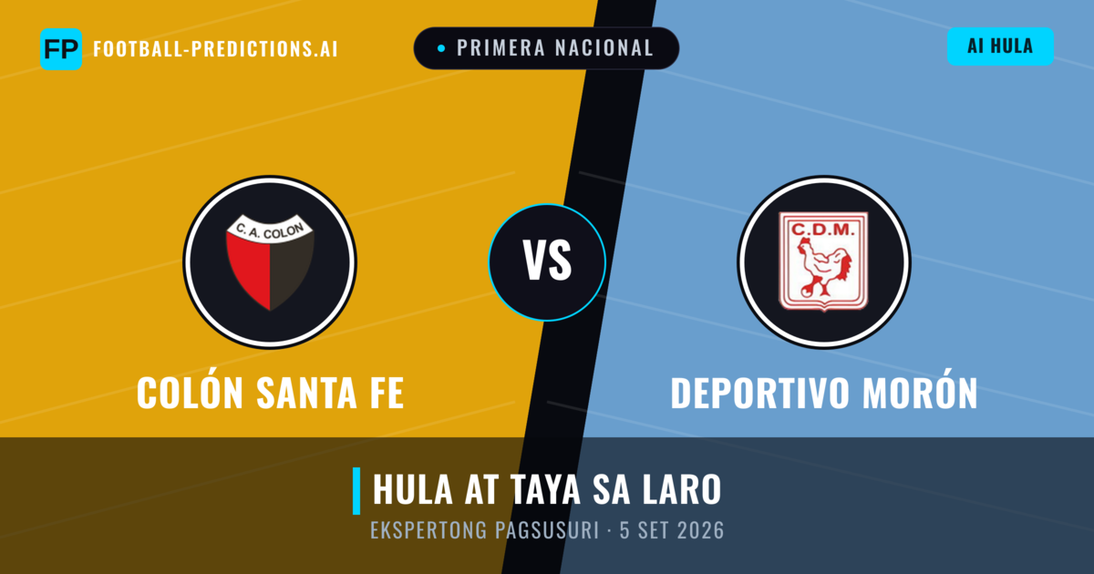 Colón Santa Fe vs Deportivo Morón — hula at preview ng laban