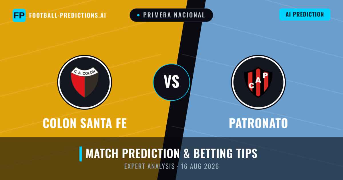 Colon Santa Fe vs Patronato — match prediction & preview