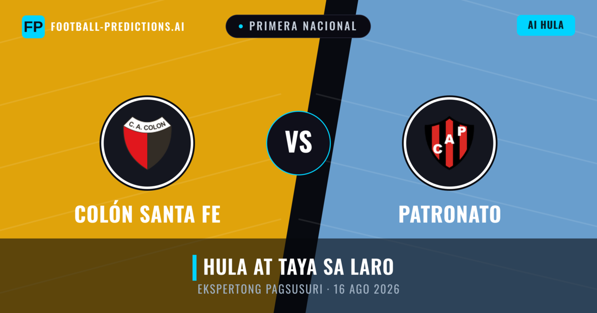 Colón Santa Fe vs Patronato — hula at preview ng laban