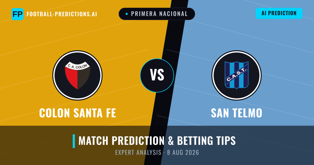 Colon Santa Fe vs San Telmo — match prediction & preview