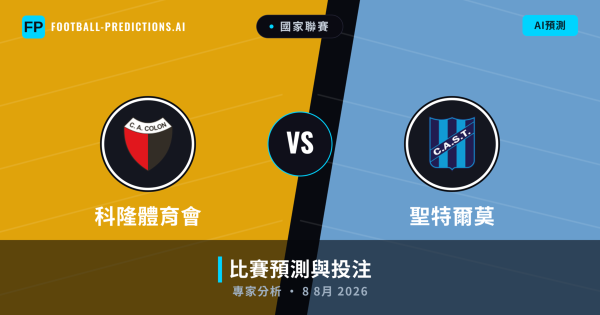 科隆體育會 vs 聖特爾莫 — 比赛预测和前瞻