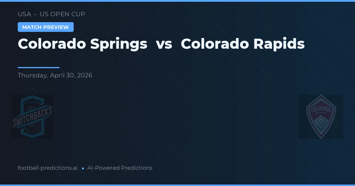 Colorado Springs vs Colorado Rapids — hula at preview ng laban