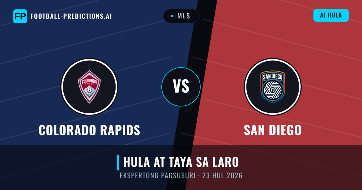Colorado Rapids vs San Diego — hula at preview ng laban