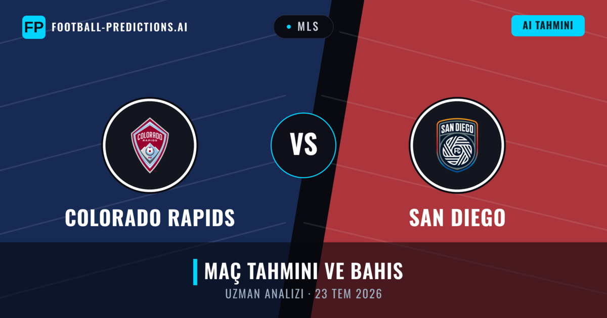 Colorado Rapids - San Diego — maç tahmini ve önizleme