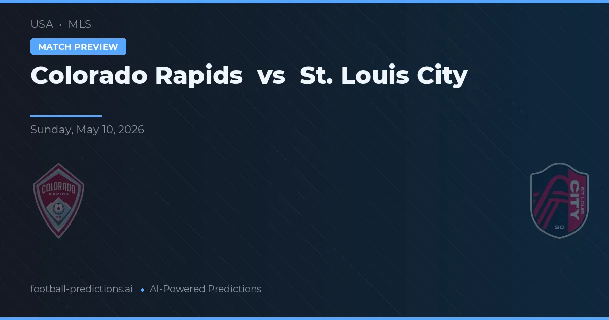 Colorado Rapids vs St. Louis City — Prognose und Spielvorschau