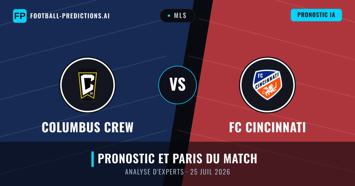 Columbus Crew vs FC Cincinnati — pronostic et avant-match