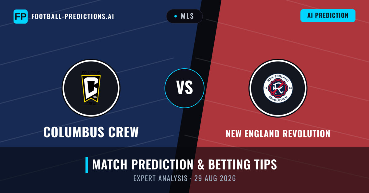 Columbus Crew vs New England Revolution — match prediction & preview