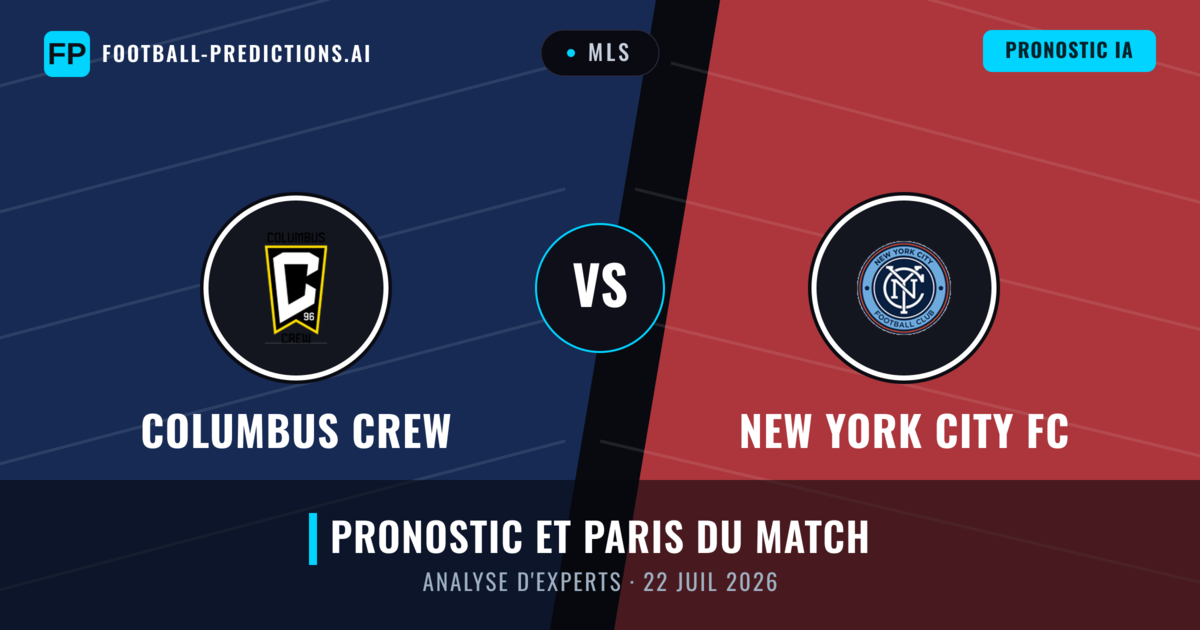 Columbus Crew vs New York City FC — pronostic et avant-match