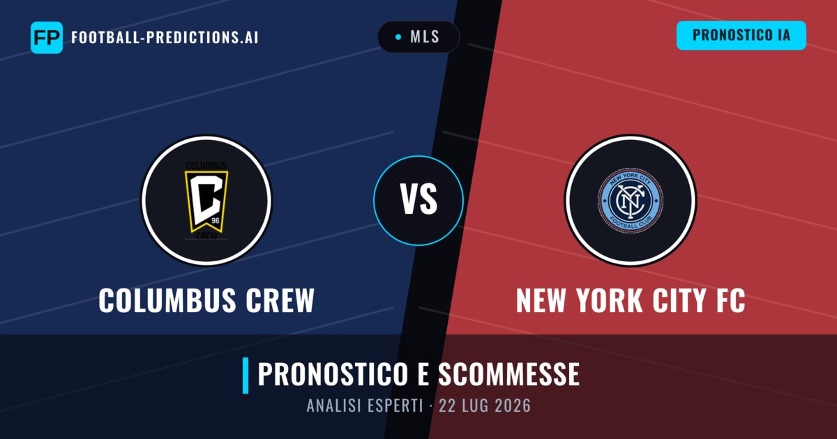 Columbus Crew vs New York City FC — pronostico e anteprima del match