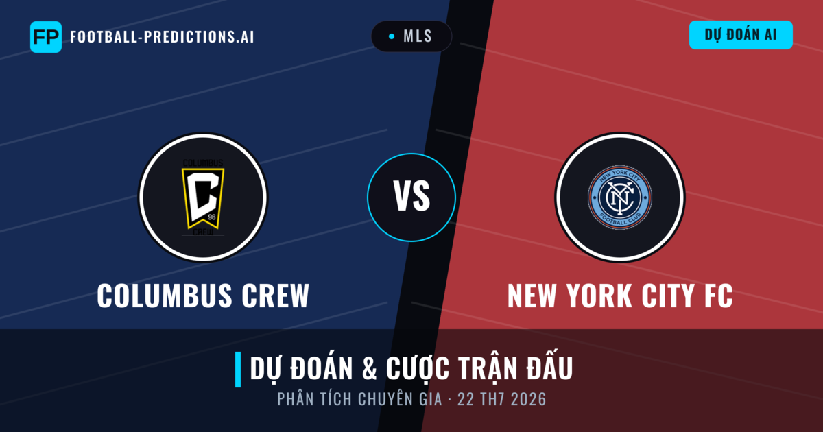 Columbus Crew vs New York City FC — dự đoán và xem trước trận đấu