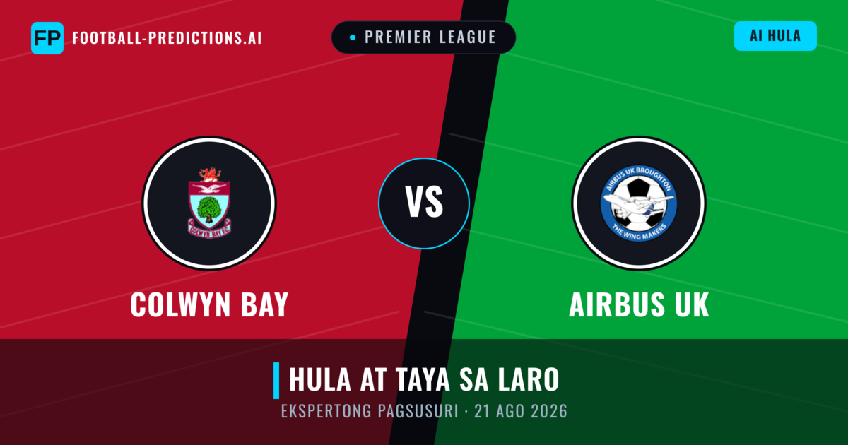 Colwyn Bay vs Airbus UK — hula at preview ng laban