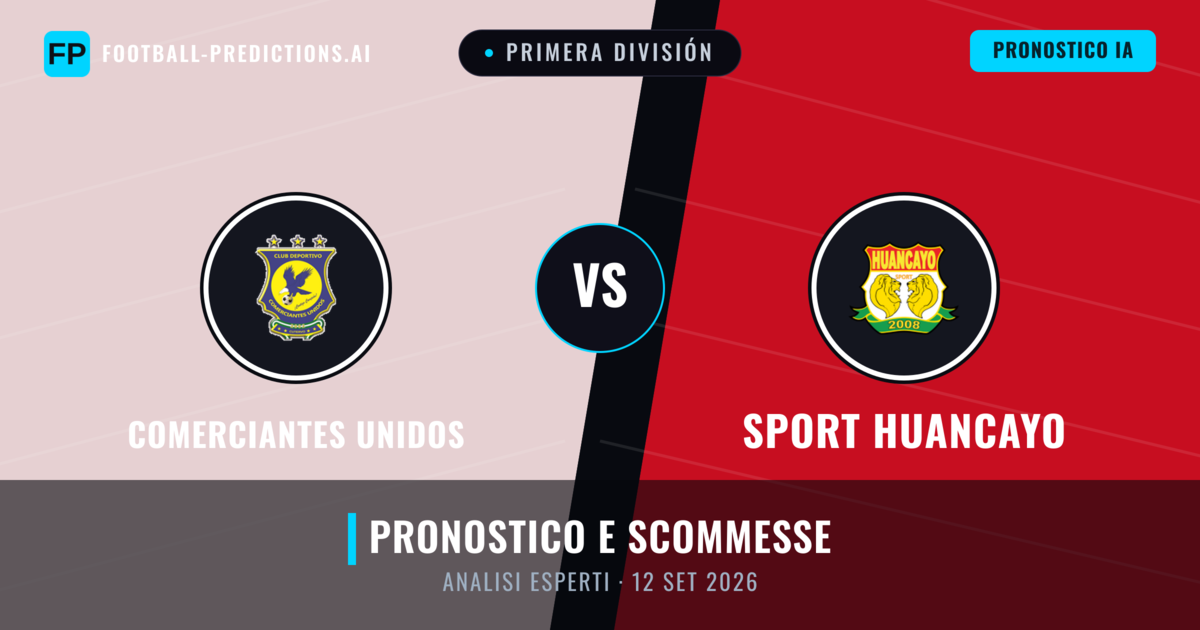 Comerciantes Unidos vs Sport Huancayo — pronostico e anteprima del match