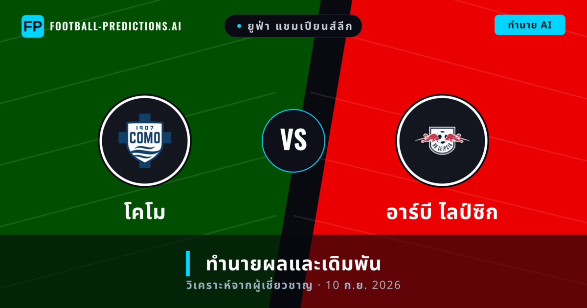 โคโม พบ อาร์บี ไลป์ซิก — ทำนายผลและพรีวิวการแข่งขัน