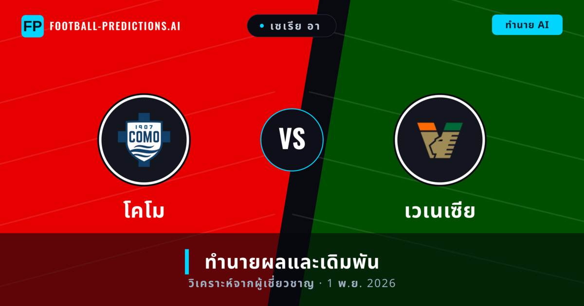 โคโม พบ เวเนเซีย — ทำนายผลและพรีวิวการแข่งขัน