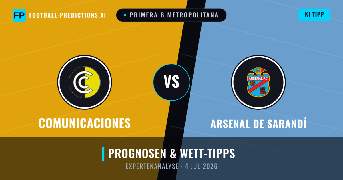 Comunicaciones vs Arsenal de Sarandí — Prognose und Spielvorschau