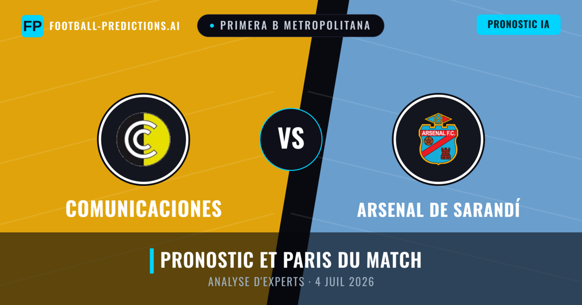 Comunicaciones vs Arsenal de Sarandí — pronostic et avant-match