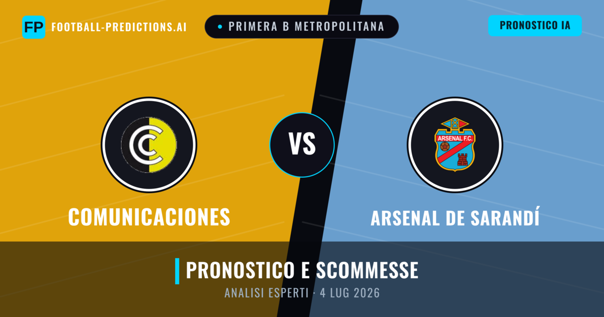 Comunicaciones vs Arsenal de Sarandí — pronostico e anteprima del match