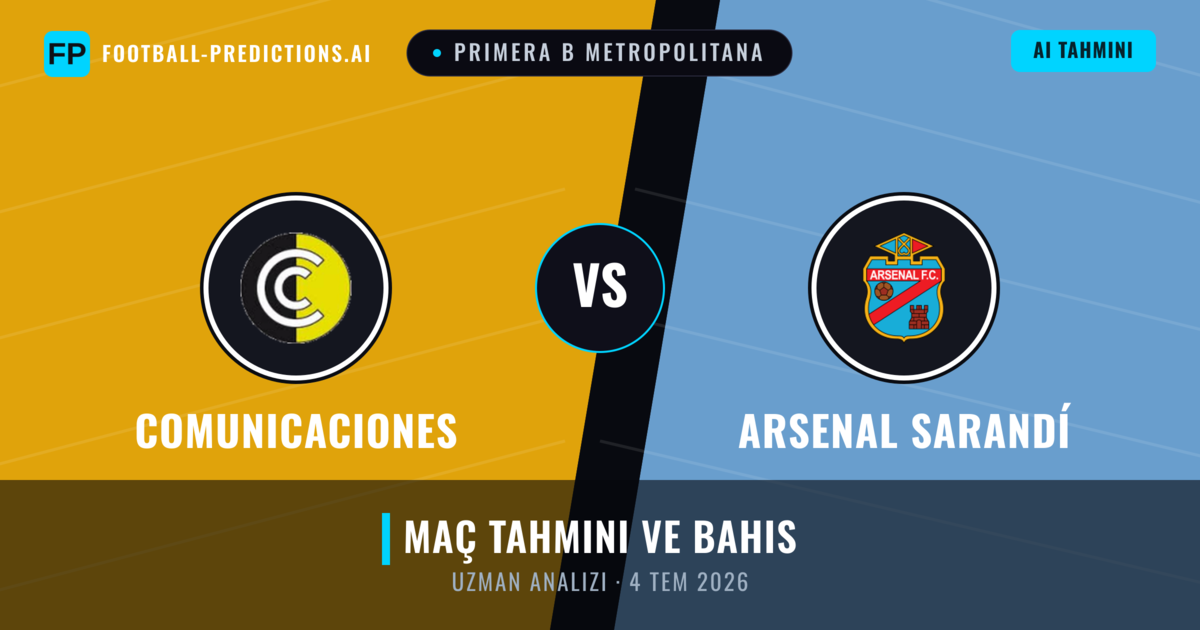 Comunicaciones - Arsenal Sarandí — maç tahmini ve önizleme