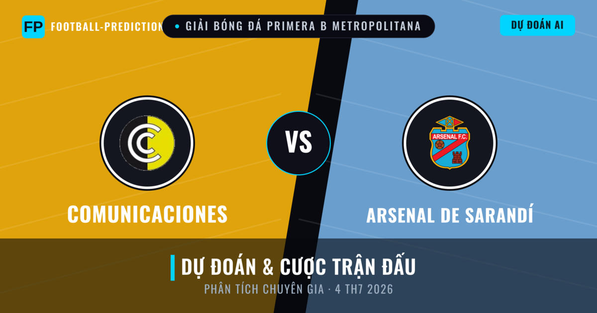 Comunicaciones vs Arsenal de Sarandí — dự đoán và xem trước trận đấu