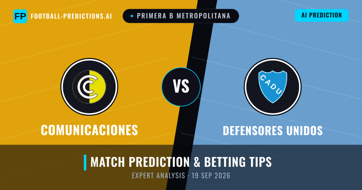 Comunicaciones vs Defensores Unidos — match prediction & preview