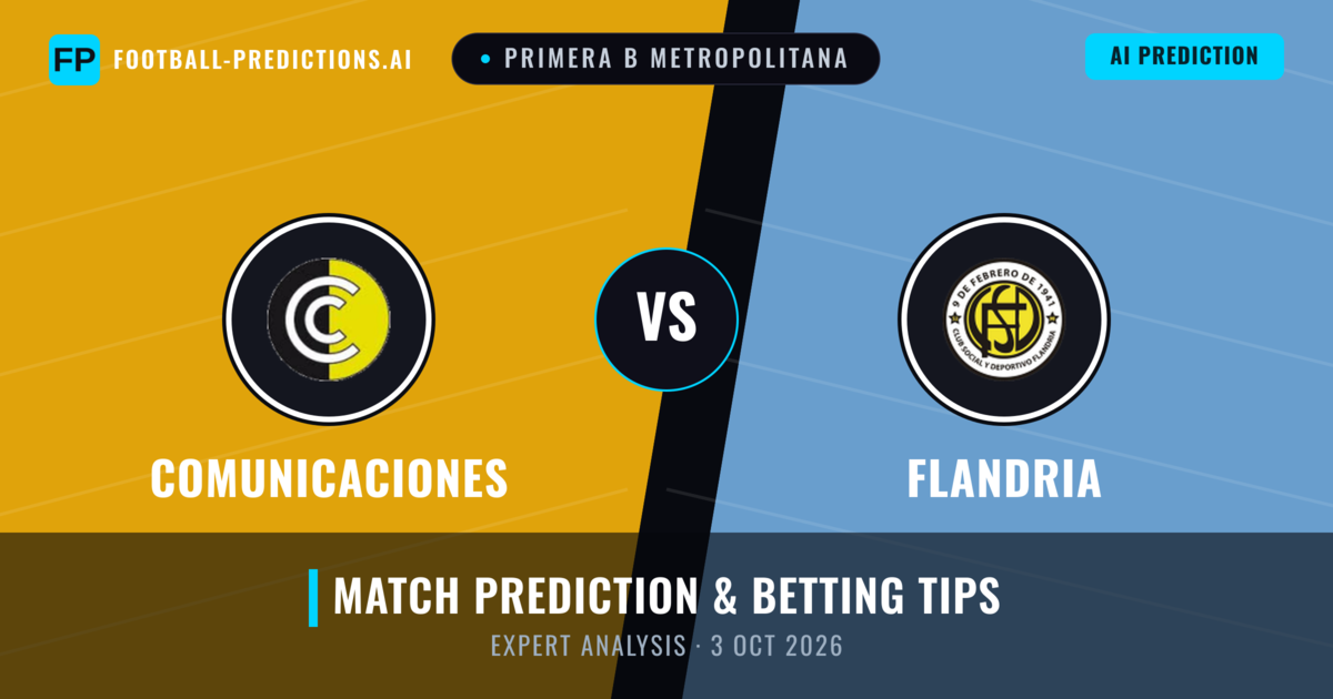 Comunicaciones vs Flandria — match prediction & preview