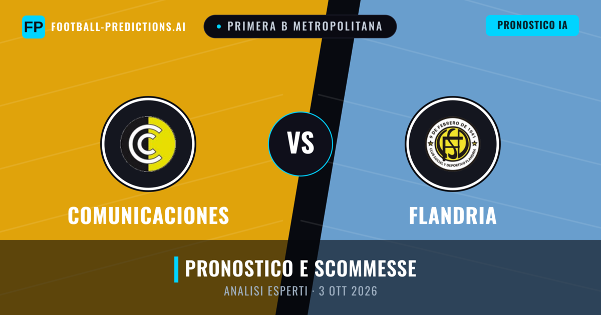 Comunicaciones vs Flandria — pronostico e anteprima del match